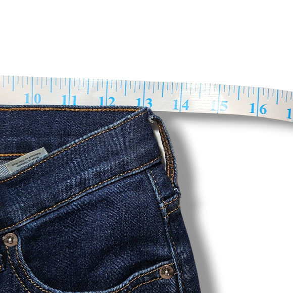 EUC Everlane Authentic Stretch Mid-Rise Skinny Jeans Sz. 27x28.50 Dark Blue Wash - Picture 7 of 10